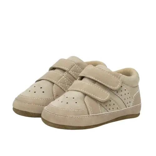 Robeez Baby Boys and Unisex First Kicks Slip Resistant Shoes & Sneakers for Infant and Toddler - 1