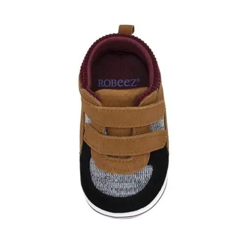 Robeez Baby Boys and Unisex First Kicks Slip Resistant Shoes & Sneakers for Infant and Toddler - 3