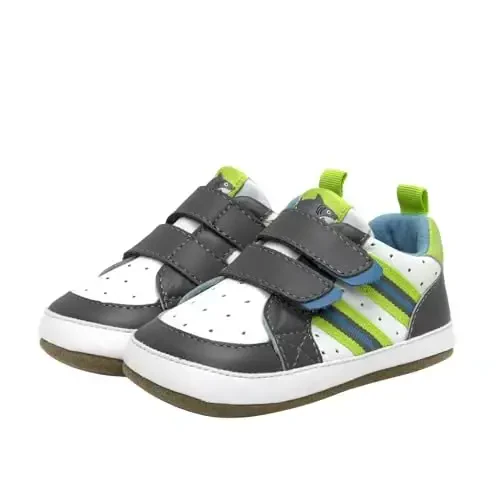 Robeez Baby Boys and Unisex First Kicks Slip Resistant Shoes & Sneakers for Infant and Toddler - ROBEEZ