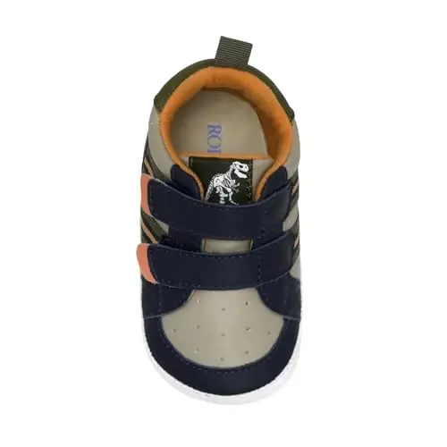 Robeez Baby Boys and Unisex First Kicks Slip Resistant Shoes & Sneakers for Infant and Toddler - 3