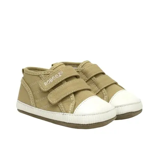 Robeez Baby Boys and Unisex First Kicks Slip Resistant Shoes & Sneakers for Infant and Toddler - 1