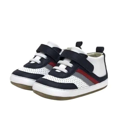 Robeez Baby Boys and Unisex First Kicks Slip Resistant Shoes & Sneakers for Infant and Toddler - 1