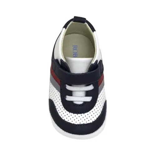 Robeez Baby Boys and Unisex First Kicks Slip Resistant Shoes & Sneakers for Infant and Toddler - 4