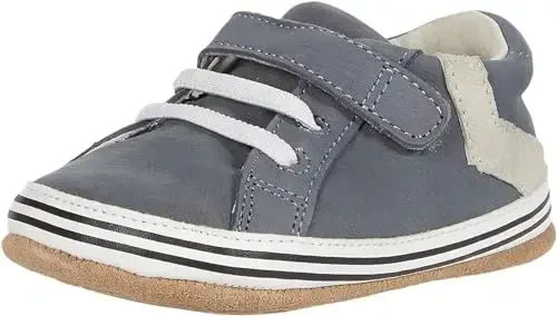 Robeez Baby Boys and Unisex First Kicks Slip Resistant Shoes & Sneakers for Infant and Toddler 