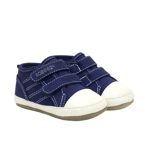 Robeez Baby Boys and Unisex First Kicks Slip Resistant Shoes & Sneakers for Infant and Toddler - 1