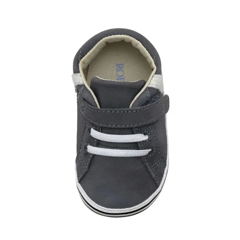Robeez Baby Boys and Unisex First Kicks Slip Resistant Shoes & Sneakers for Infant and Toddler - 5