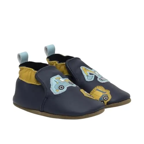 Robeez Baby Boys and Unisex Soft Soles Slip-Resistant Crib Shoes Slippers Moccasins for Infant and Toddler, 0-24 Months - 2