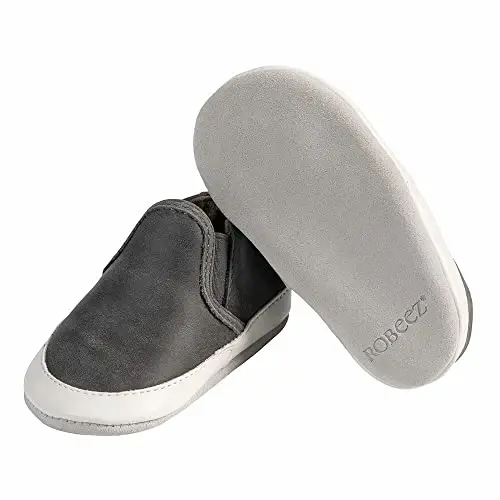 Robeez Baby Boys and Unisex Soft Soles Slip-Resistant Crib Shoes Slippers Moccasins for Infant and Toddler, 0-24 Months - 9