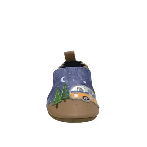 Robeez Baby Boys and Unisex Soft Soles Slip-Resistant Crib Shoes Slippers Moccasins for Infant and Toddler, 0-24 Months - 5