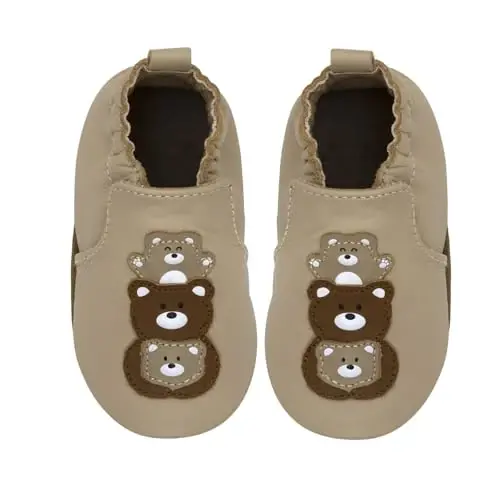 Robeez Baby Boys and Unisex Soft Soles Slip-Resistant Crib Shoes Slippers Moccasins for Infant and Toddler, 0-24 Months - 2