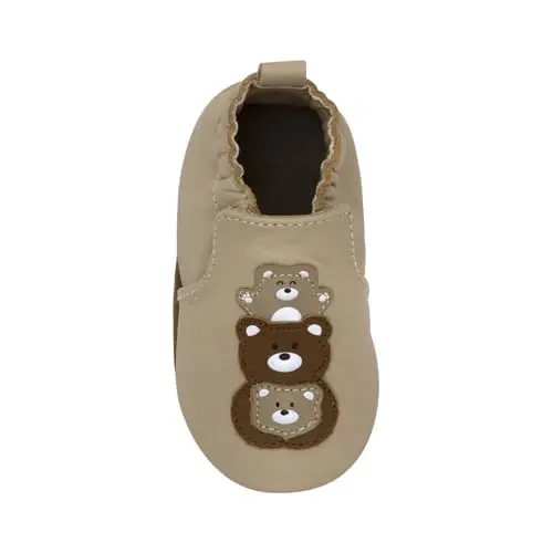 Robeez Baby Boys and Unisex Soft Soles Slip-Resistant Crib Shoes Slippers Moccasins for Infant and Toddler, 0-24 Months - 5
