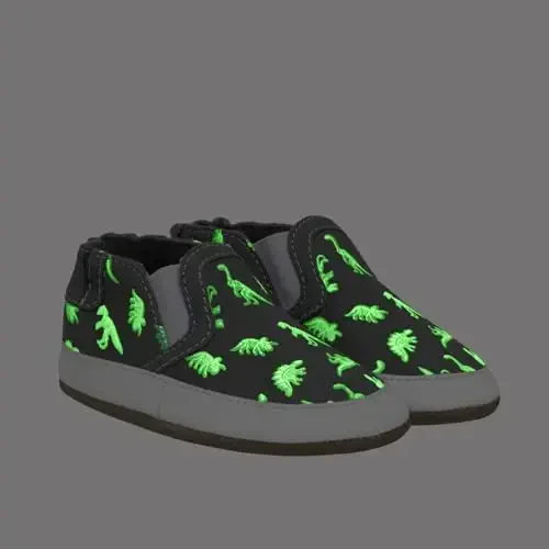 Robeez Baby Boys and Unisex Soft Soles Slip-Resistant Crib Shoes Slippers Moccasins for Infant and Toddler, 0-24 Months - 5