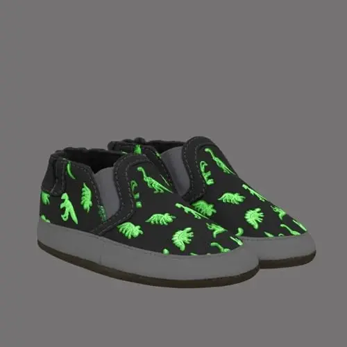 Robeez Baby Boys and Unisex Soft Soles Slip-Resistant Crib Shoes Slippers Moccasins for Infant and Toddler, 0-24 Months - 5