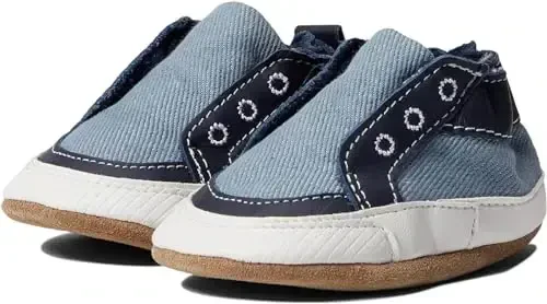 Robeez Baby Boys and Unisex Soft Soles Slip-Resistant Crib Shoes Slippers Moccasins for Infant and Toddler, 0-24 Months - ROBEEZ