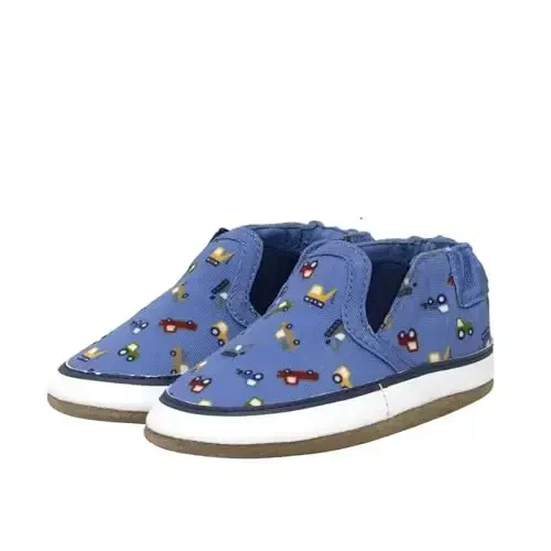 Robeez Baby Boys and Unisex Soft Soles Slip-Resistant Crib Shoes Slippers Moccasins for Infant and Toddler, 0-24 Months - 1