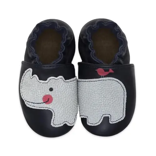 Robeez Baby Boys and Unisex Soft Soles Slip-Resistant Crib Shoes Slippers Moccasins for Infant and Toddler, 0-24 Months - 2