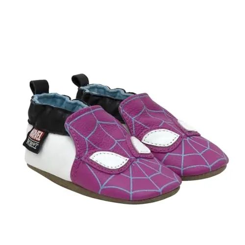 Robeez Baby Girls and Unisex Soft Soles Slip-Resistant Crib Shoes Slippers for Infant and Toddler, 0-24 Months - ROBEEZ