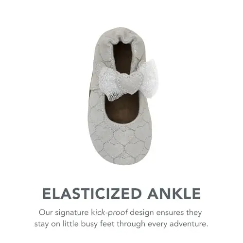 Robeez Baby Girls and Unisex Soft Soles Slip-Resistant Crib Shoes Slippers for Infant and Toddler, 0-24 Months - 6