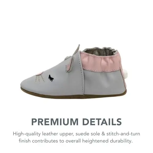 Robeez Baby Girls and Unisex Soft Soles Slip-Resistant Crib Shoes Slippers for Infant and Toddler, 0-24 Months - 3