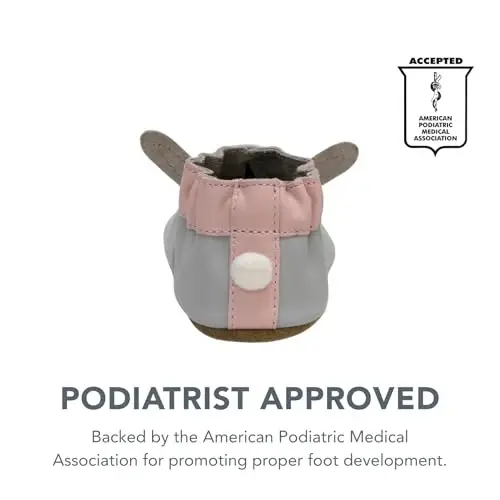 Robeez Baby Girls and Unisex Soft Soles Slip-Resistant Crib Shoes Slippers for Infant and Toddler, 0-24 Months - 4