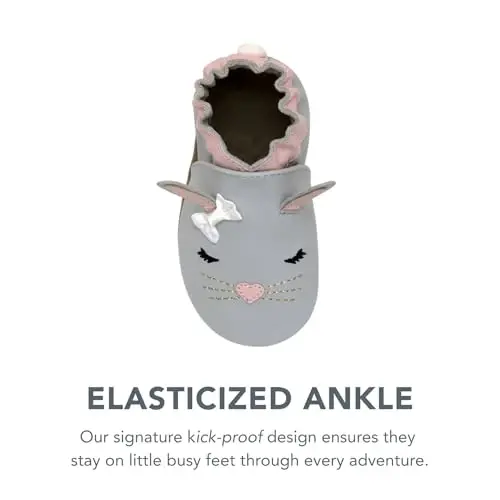 Robeez Baby Girls and Unisex Soft Soles Slip-Resistant Crib Shoes Slippers for Infant and Toddler, 0-24 Months - 6