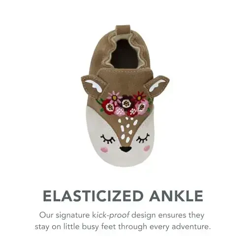 Robeez Baby Girls and Unisex Soft Soles Slip-Resistant Crib Shoes Slippers for Infant and Toddler, 0-24 Months - 6