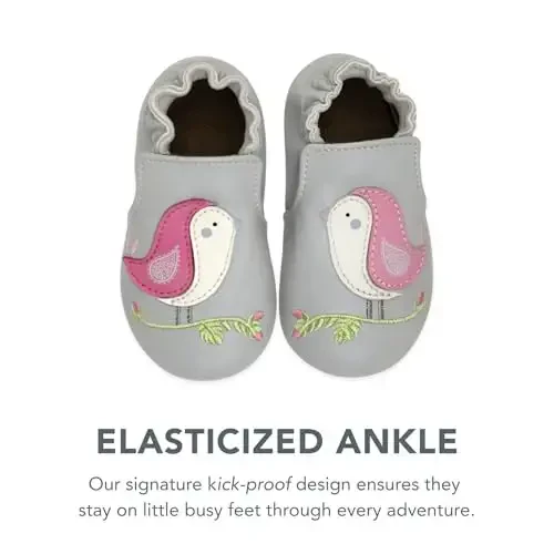 Robeez Baby Girls and Unisex Soft Soles Slip-Resistant Crib Shoes Slippers for Infant and Toddler, 0-24 Months - 7