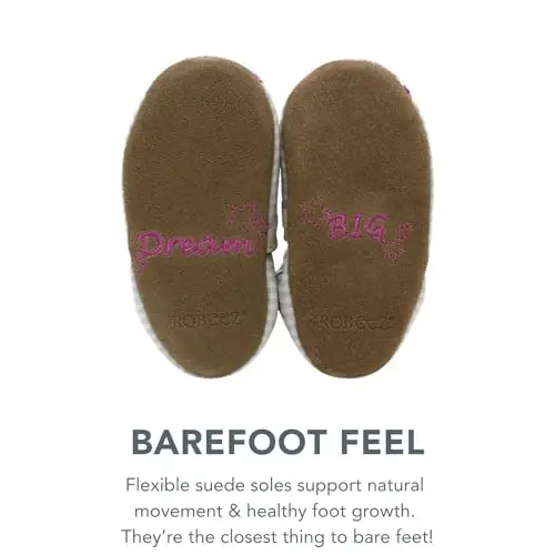 Robeez Baby Girls and Unisex Soft Soles Slip-Resistant Crib Shoes Slippers for Infant and Toddler, 0-24 Months - ROBEEZ (1)