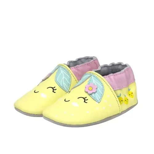 Robeez Baby Girls and Unisex Soft Soles Slip-Resistant Crib Shoes Slippers for Infant and Toddler, 0-24 Months - ROBEEZ