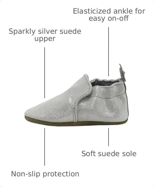 Robeez Baby Girls and Unisex Soft Soles Slip-Resistant Crib Shoes Slippers for Infant and Toddler, 0-24 Months - 3