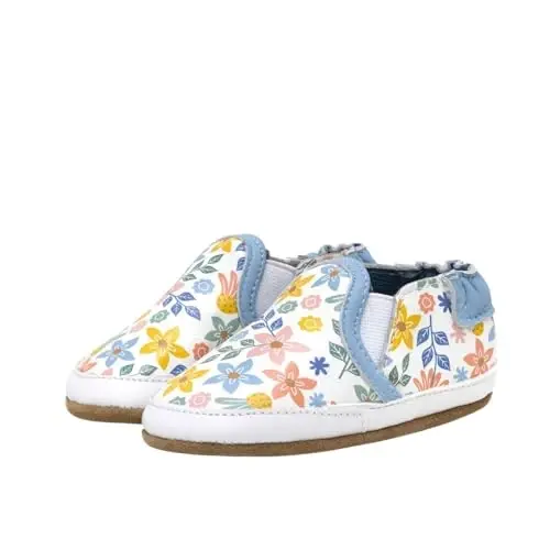 Robeez Baby Girls and Unisex Soft Soles Slip-Resistant Crib Shoes Slippers for Infant and Toddler, 0-24 Months - ROBEEZ
