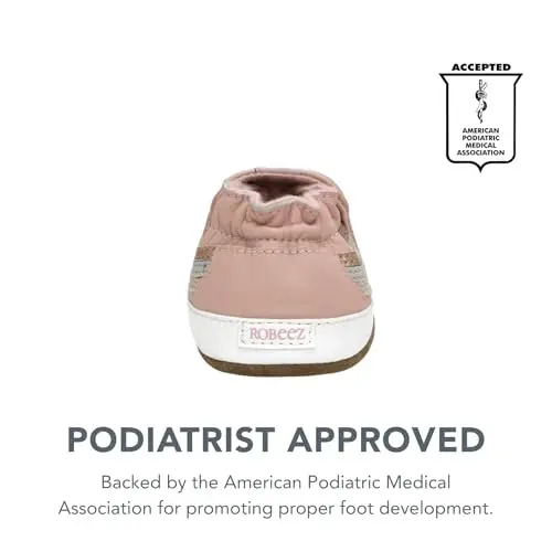 Robeez Baby Girls and Unisex Soft Soles Slip-Resistant Crib Shoes Slippers for Infant and Toddler, 0-24 Months - 4