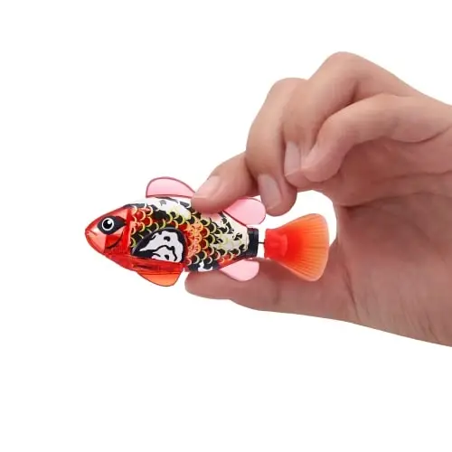 Robo Alive Robo Fish Robotic Swimming Fish (Blue + Red) by ZURU Water Activated, Changes Color, Comes with Batteries,ModazoneExclusive (2 Pack) Series 3 - 2