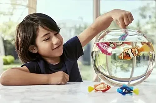Robo Alive Robo Fish Robotic Swimming Fish (Pink + Golden) by ZURU Water Activated, Changes Color, Comes with Batteries,ModazoneExclusive (2 Pack) Series 3 - 6