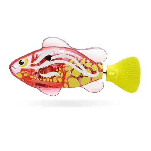 Robo Alive Robo Fish Series 2 (Hot Pink + Pink 2 Pack) by ZURU Robotic Swimming Fish Water Activated, Changes Color, Comes with Batteries,ModazoneExclusive,Multi,7165H - 5