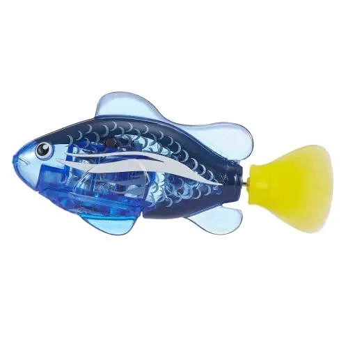 Robo Alive Robo Fish Robotic Swimming Fish (Blue + Red 2 Pack) by ZURU Water Activated, Changes Color, Comes with Batteries,ModazoneExclusive - Blue + Red (2 Pack) - 4