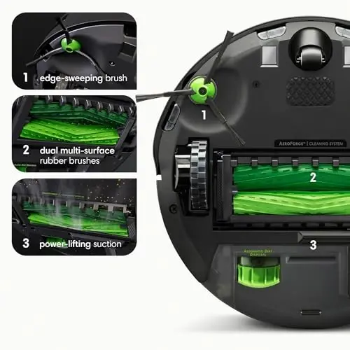 Робот-пылесос iRobot Roomba i3+ EVO (3554) - Самоочистка до 60 дней, Уборка по комнатам с помощью интеллектуального картирования, Совместимость с Alexa, Персонализированная уборка - IROBOT (1)