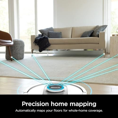 Робот-пылесос Shark AI Ultra Voice Control Robot Vacuum с навигацией Matrix Clean, картографированием дома, емкостью на 60 дней, автоматической станцией самоочистки для домов с домашними животными, коврами и твердыми полами (серебристый/черный) - 5