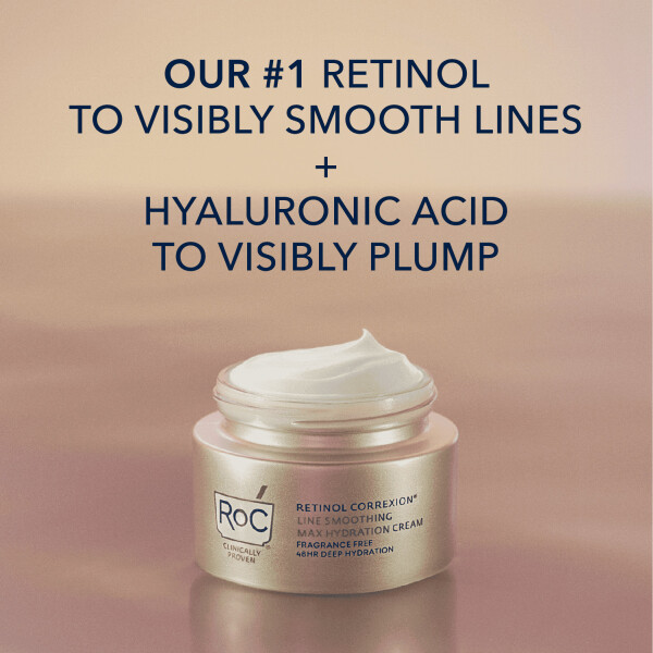 RoC Retinol Correxion Anti-Aging Retinol Cream with Hyaluronic Acid, Fragrance-Free 1.7 oz - 16