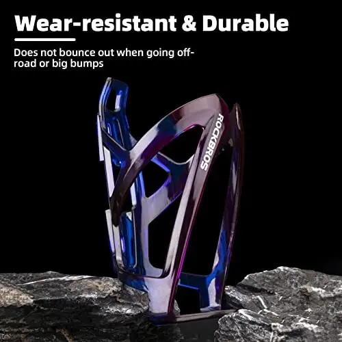 ROCKBROS Bike Water Bottle Holder Ultra-Light Bicycle Bottle Cages with Screws Tool, Universal Bike Cup Holder for Road MTB Mountain Bikes Cycling Accessories（2 Pack） 