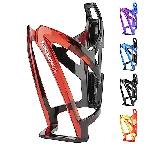 ROCKBROS Bike Water Bottle Holder Ultra-Light Bicycle Bottle Cages with Screws Tool, Universal Bike Cup Holder Rack for Road MTB Bikes - 1