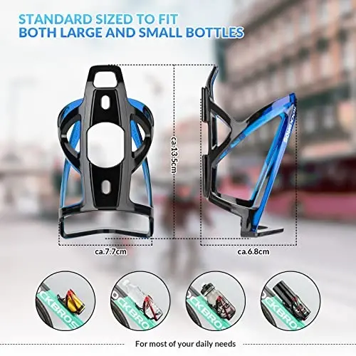 ROCKBROS Bike Water Bottle Holder Ultra-Light Bicycle Bottle Cages with Screws Tool, Universal Bike Cup Holder Rack for Road MTB Bikes… - 2