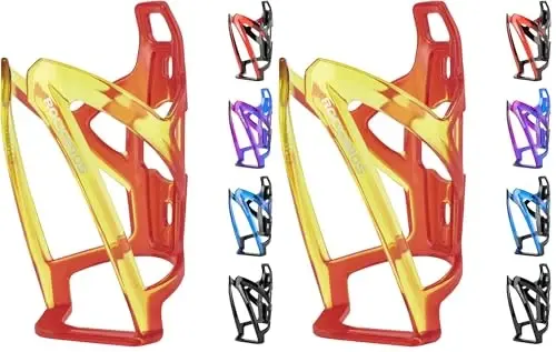 ROCKBROS Bike Water Bottle Holder Ultra-Light Bicycle Bottle Cages with Screws Tool, Universal Bike Cup Holder Rack for Road MTB Bikes… (Pack of 2) - ROCKBROS