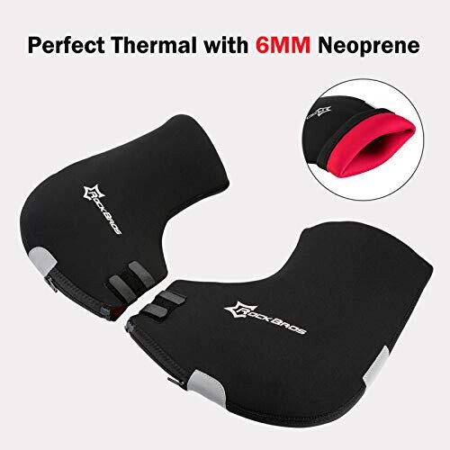 ROCKBROS Bike Handlebar Mittens Bicycle Pogies Winter Thermal Cover Cycling Hand Warm Windproof Cold Weather Mittens for MTB Mountain Bike Motor - 6