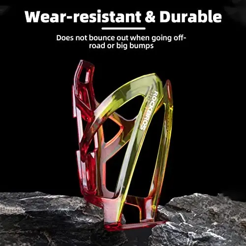 ROCKBROS Bike Water Bottle Holder Ultra-Light Bicycle Bottle Cages with Screws Tool, Universal Bike Cup Holder Rack for Road MTB Bikes… (Pack of 2) 