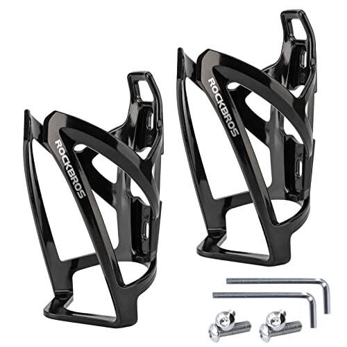 ROCKBROS Bike Water Bottle Holder Ultra-Light Bicycle Bottle Cages with Screws Tool, Universal Bike Cup Holder for Road MTB Mountain Bikes Cycling Accessories（2 Pack） - 1