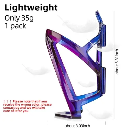 ROCKBROS Bike Water Bottle Holder Ultra-Light Bicycle Bottle Cages with Screws Tool, Universal Bike Cup Holder Rack for Road MTB Bikes… - 3
