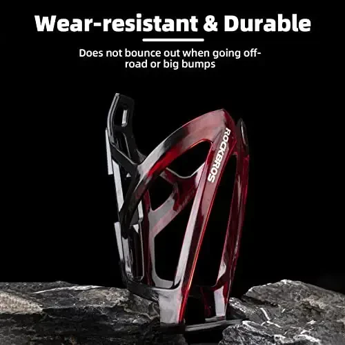 ROCKBROS Bike Water Bottle Holder Ultra-Light Bicycle Bottle Cages with Screws Tool, Universal Bike Cup Holder Rack for Road MTB Bikes - 6