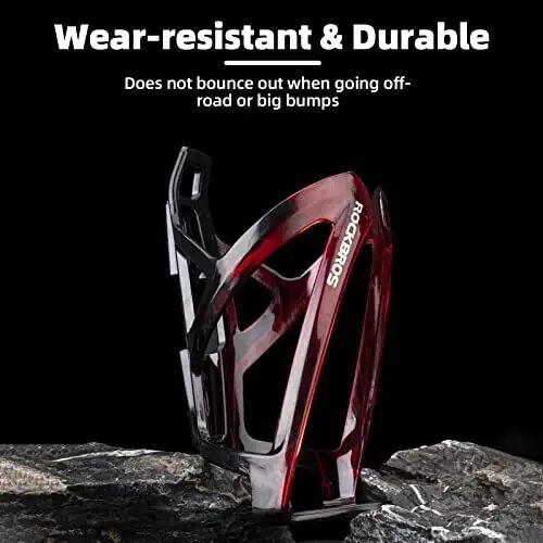 ROCKBROS Bike Water Bottle Holder Ultra-Light Bicycle Bottle Cages with Screws Tool, Universal Bike Cup Holder Rack for Road MTB Bikes - 6
