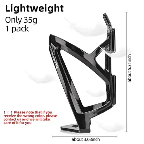 ROCKBROS Bike Water Bottle Holder Ultra-Light Bicycle Bottle Cages with Screws Tool, Universal Bike Cup Holder Rack for Road MTB Bikes… - 3